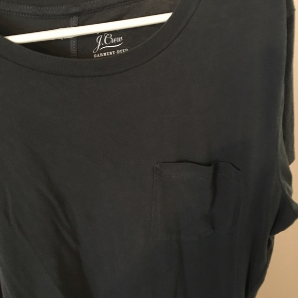 JCrew Garment-Dyed Pocket Tee  Dress nwot sz M - Picture 3 of 5
